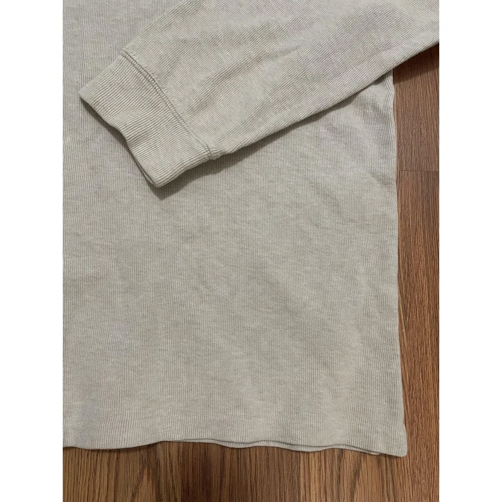 Polo Ralph Lauren Sweater Mens XL Quarter Zip Pullover Beige Mock Neck Pony